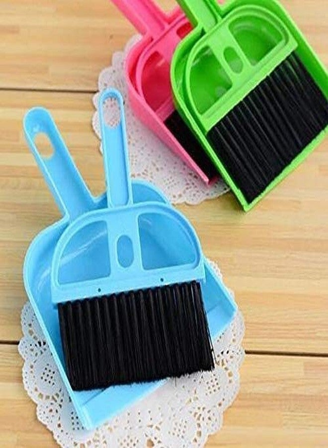 Dabster Mini Dustpan with Brush Broom Set for Multipurpose Cleaning 2 pcs Small Broom for Kids dust pan with Brush - Image 2